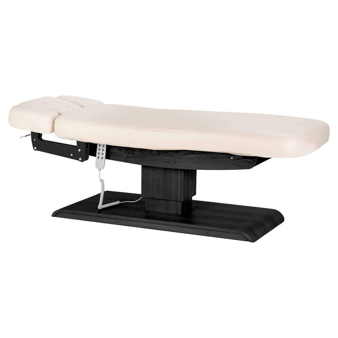 Lettino da massaggio elettrico Sillon Relax Crema-Nero - immagine 4