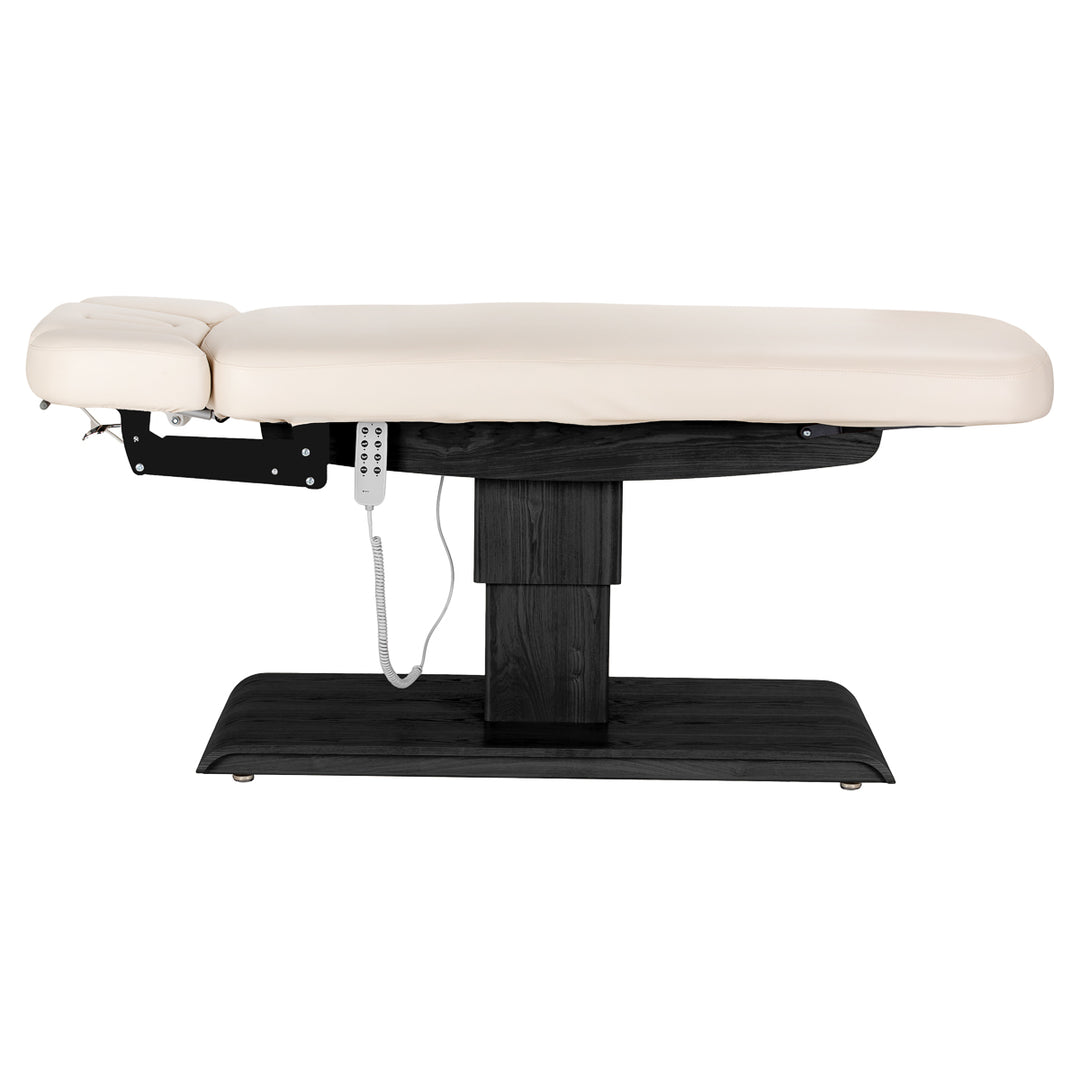 Lettino da massaggio elettrico Sillon Relax Crema-Nero - immagine 6