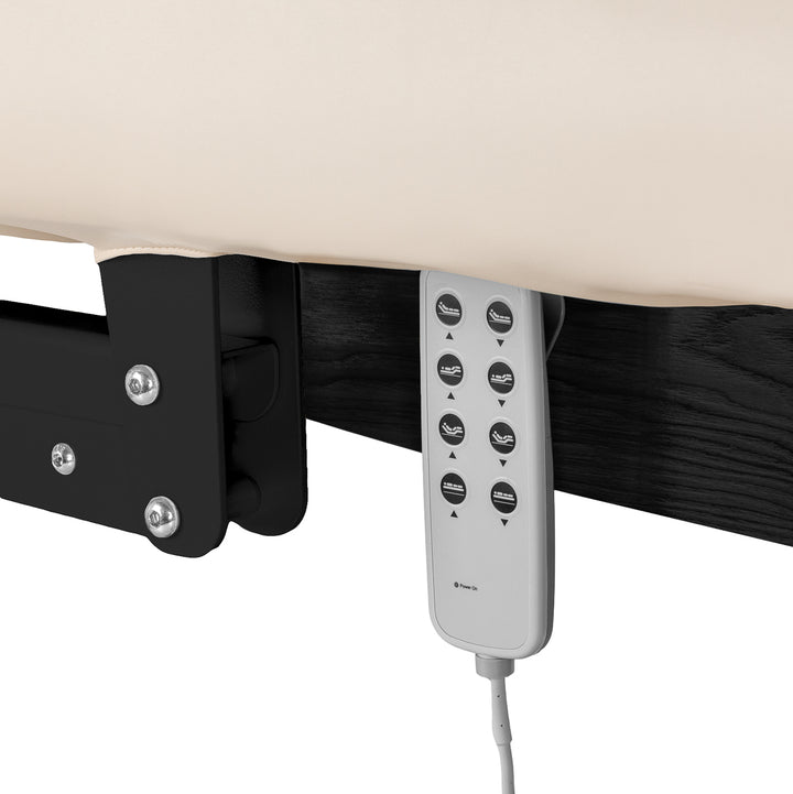 Lettino da massaggio elettrico Sillon Relax Crema-Nero - immagine 7