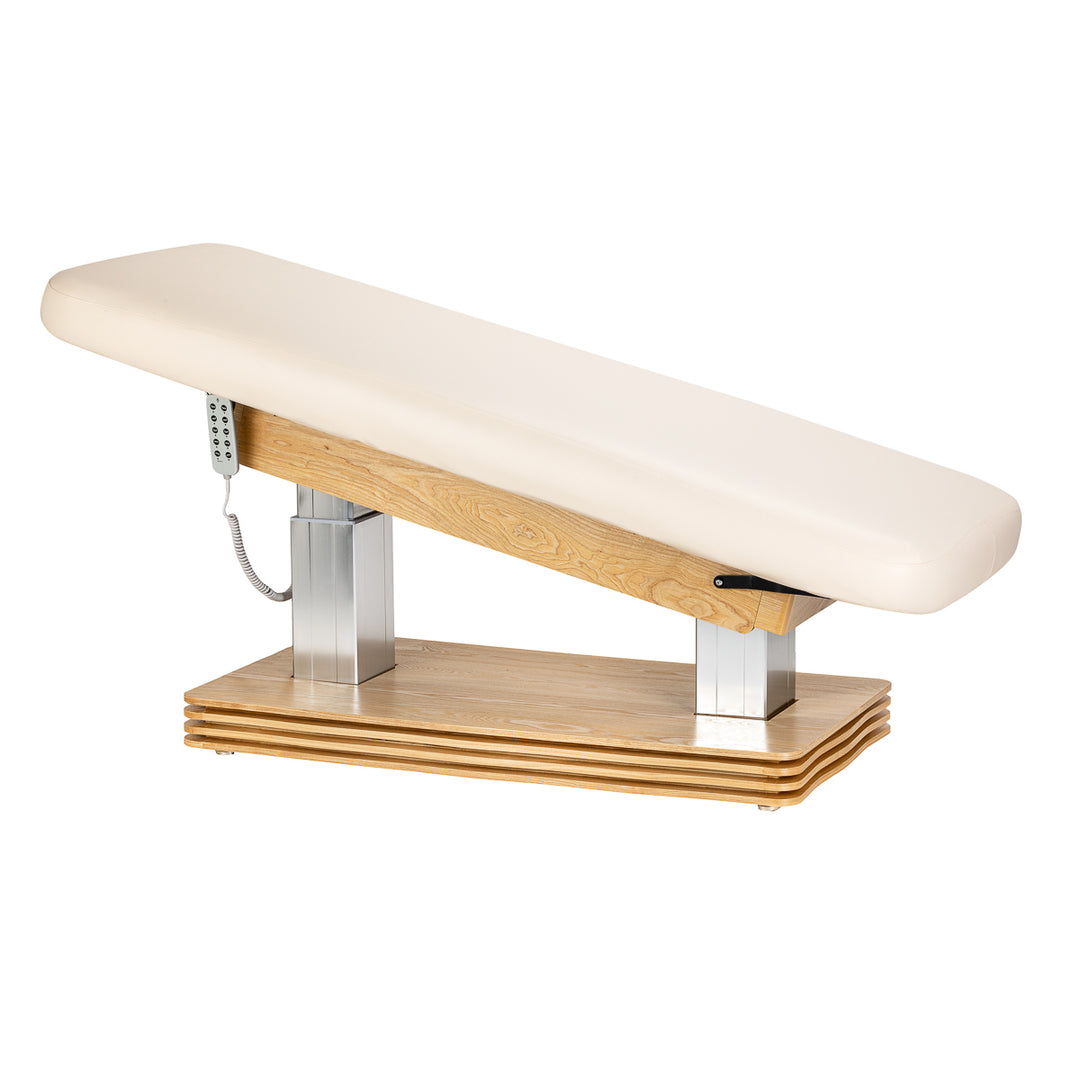 Lettino da massaggio elettrico Sillon Comfort Crema-Marrone chiaro - immagine 4