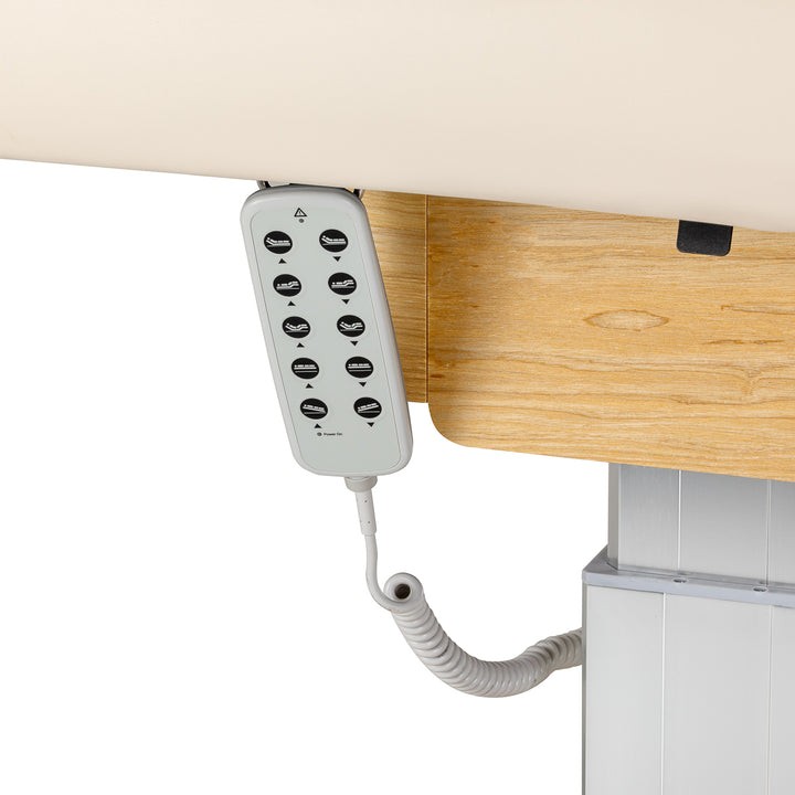 Lettino da massaggio elettrico Sillon Comfort Crema-Marrone chiaro - immagine 7