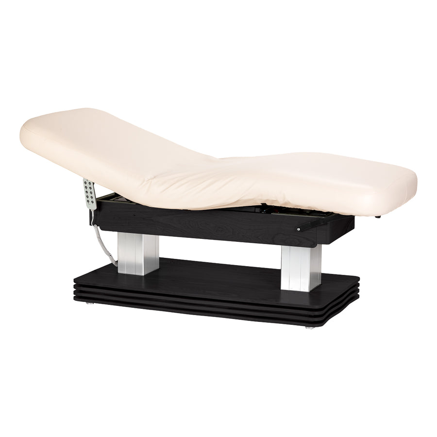 Lettino da massaggio elettrico Sillon Comfort Crema-Nero