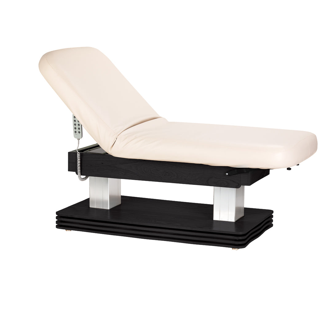 Lettino da massaggio elettrico Sillon Comfort Crema-Nero - immagine 2
