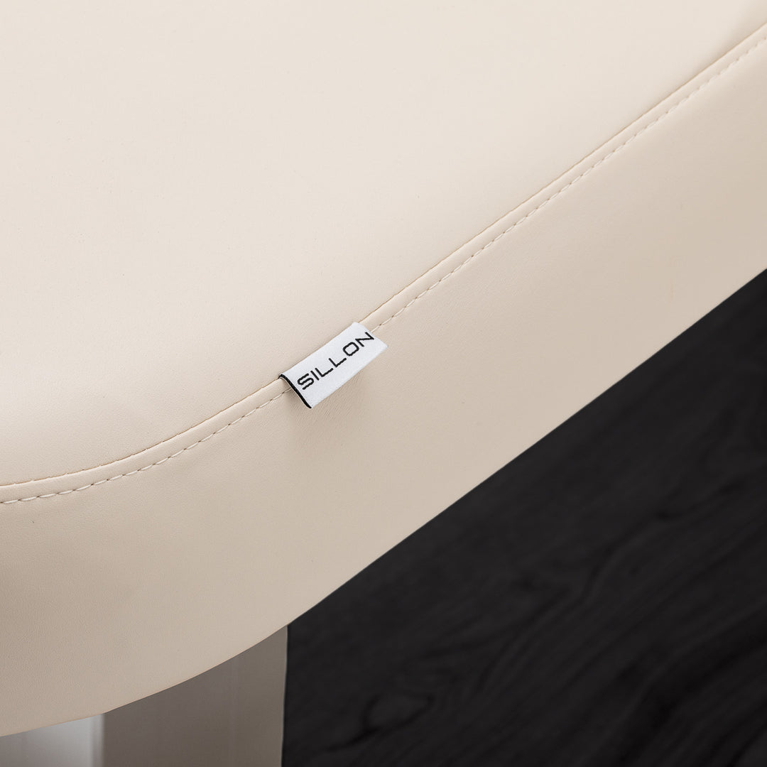 Lettino da massaggio elettrico Sillon Comfort Crema-Nero - immagine 14