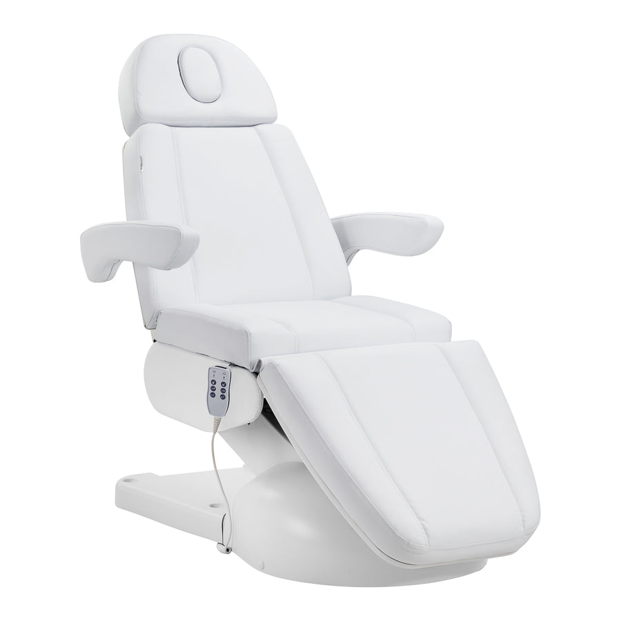 Lettino da massaggio elettrico Azzurro Lux 3 motori Bianco