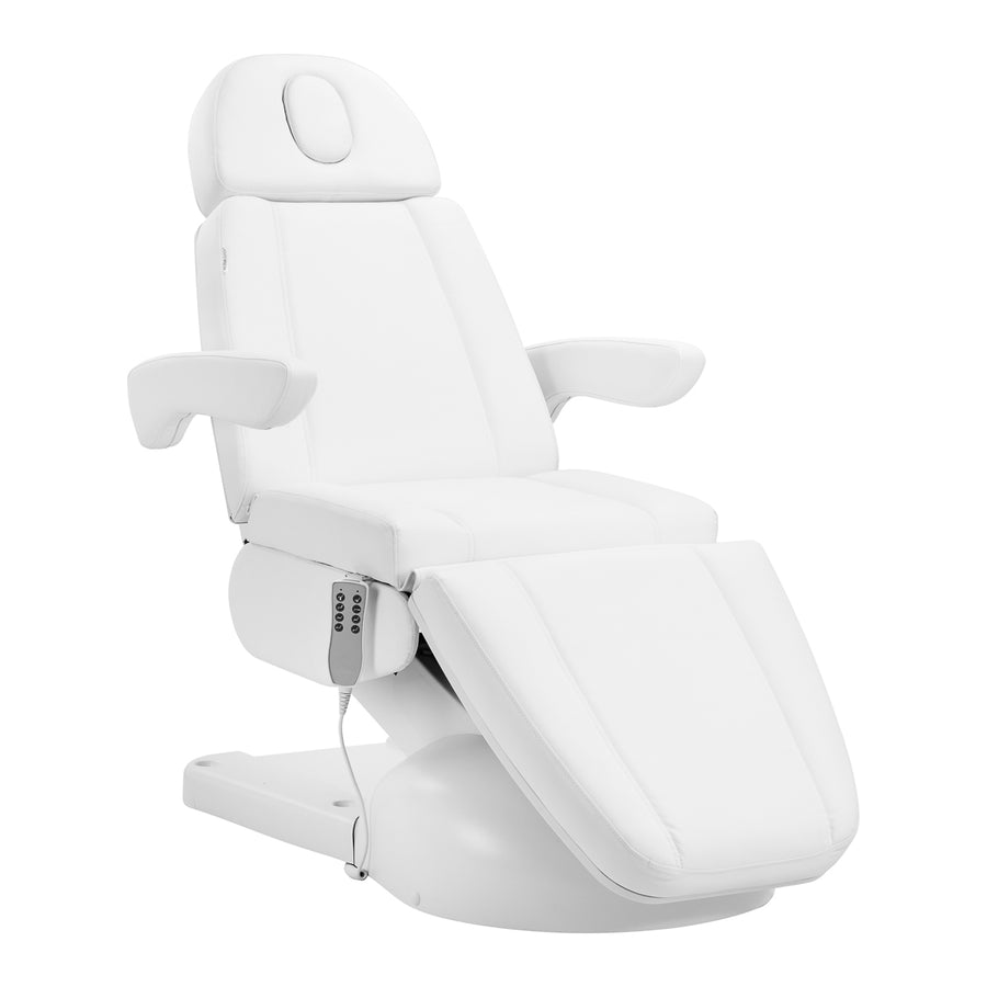 Lettino da massaggio elettrico Azzurro Lux 4 motori Bianco