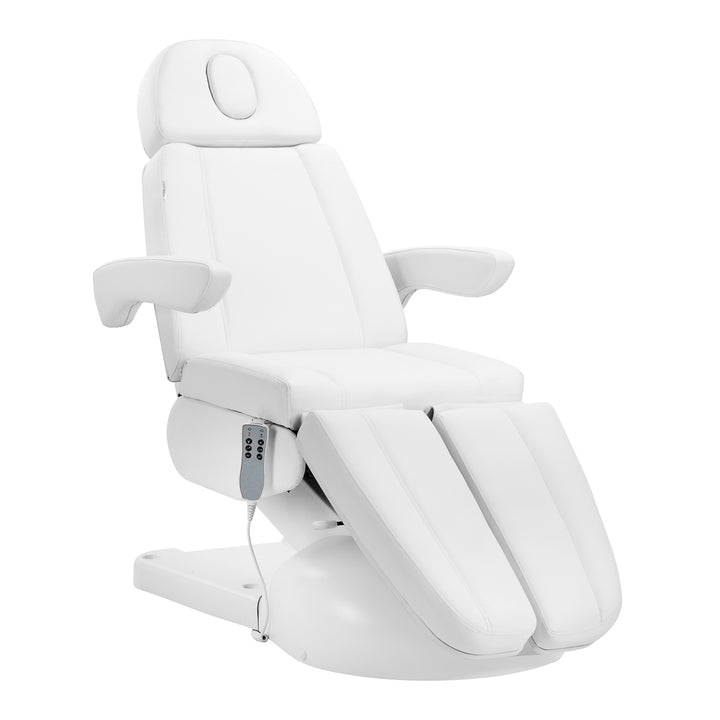Poltrona Estetica Elettrica Azzurro Lux Pedi con 3 Motori Bianco