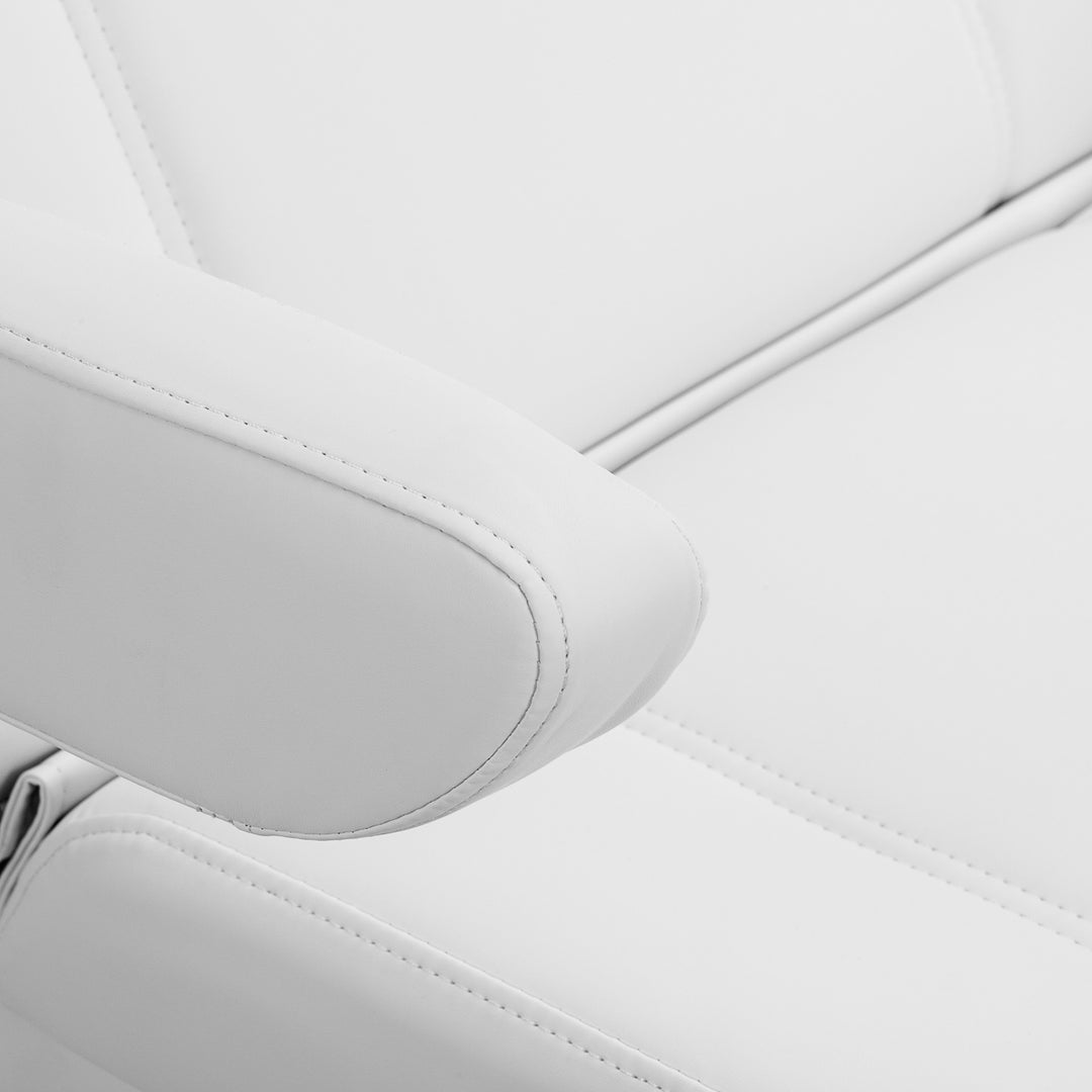 Poltrona Estetica Elettrica Azzurro Lux Pedi con 3 Motori Bianco - immagine 10