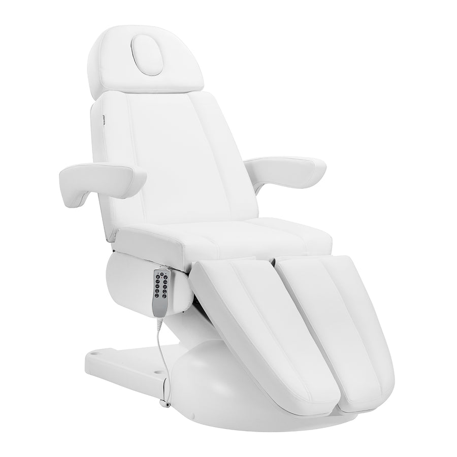 Lettino da massaggio elettrico Azzurro Lux 5 motori Bianco