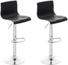 Set da 2 Sgabelli da Bar 105 Plastica Nero
