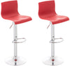 Set da 2 Sgabelli da Bar 105 Plastica Rosso
