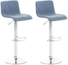 Set da 2 Sgabelli da Bar 105 Tessuto Blu
