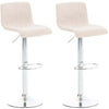 Set da 2 Sgabelli da Bar 105 Tessuto Crema