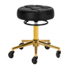 Sgabello con Ruote Gabbiano D054G Nero-Oro