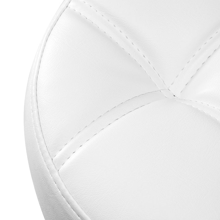 Sgabello con Ruote Gabbiano D054G Bianco-Oro - immagine 4