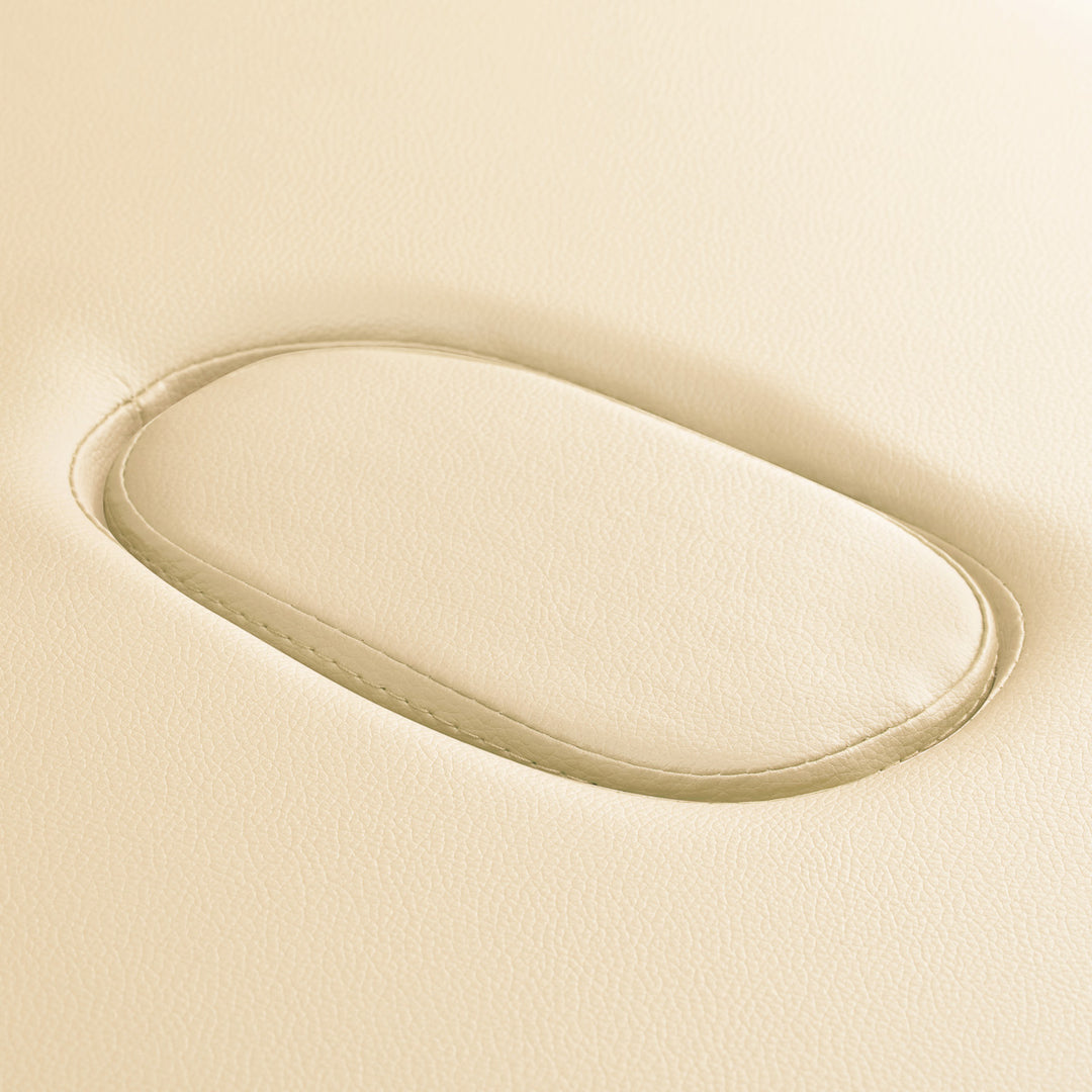 Lettino da massaggio pieghevole in alluminio Balance 2 zone crema