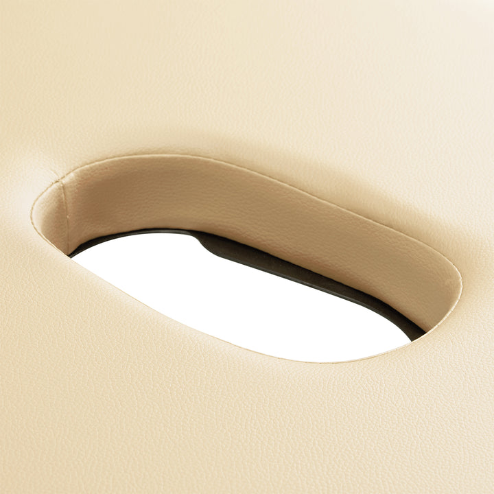 Lettino da massaggio pieghevole in alluminio Balance 2 zone crema