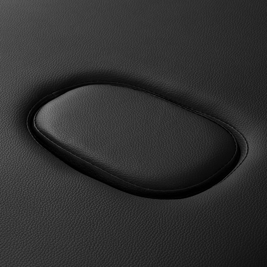 Lettino da massaggio pieghevole in alluminio Balance 2 zone nero