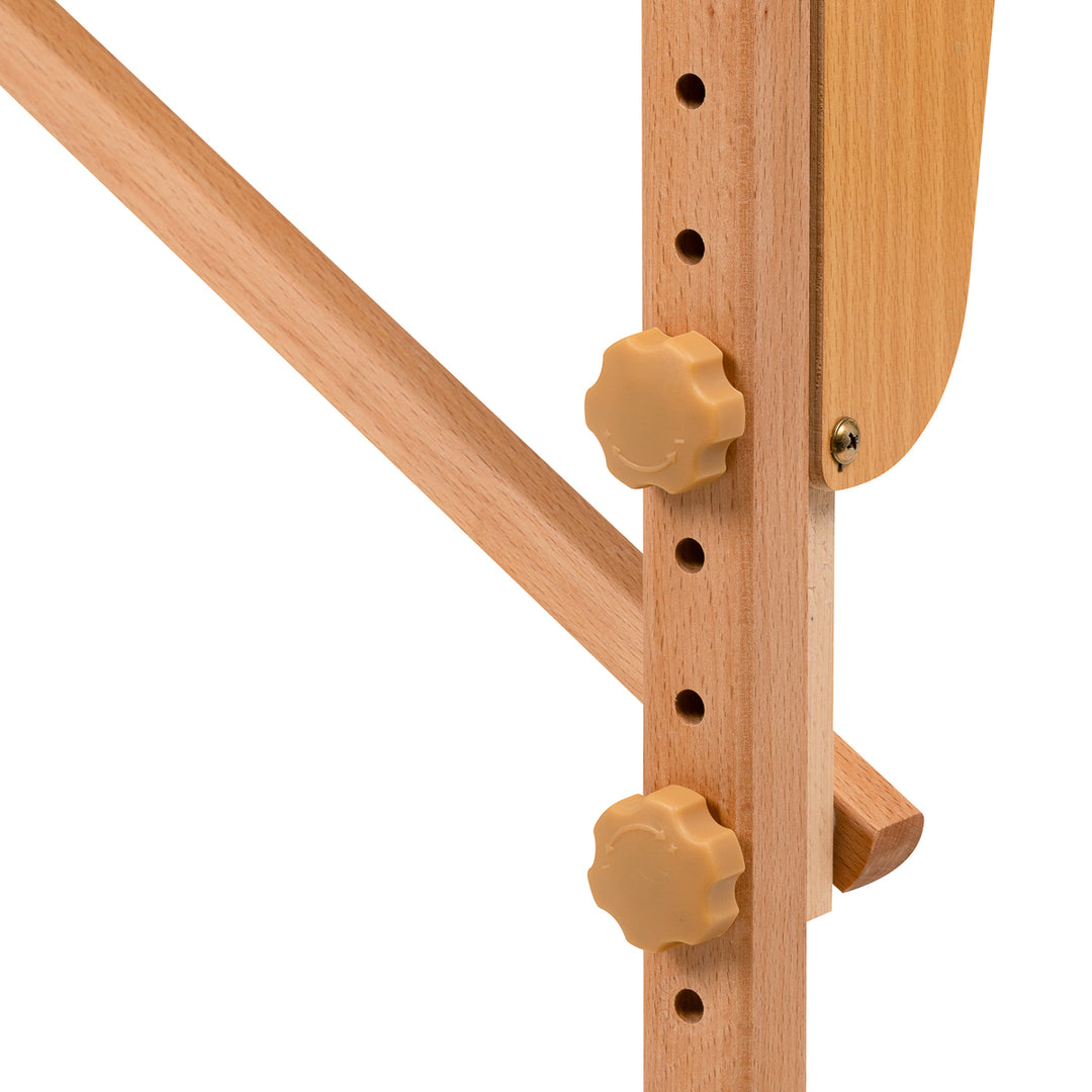 Lettino da massaggio pieghevole in legno di faggio Balance 2 zone nero