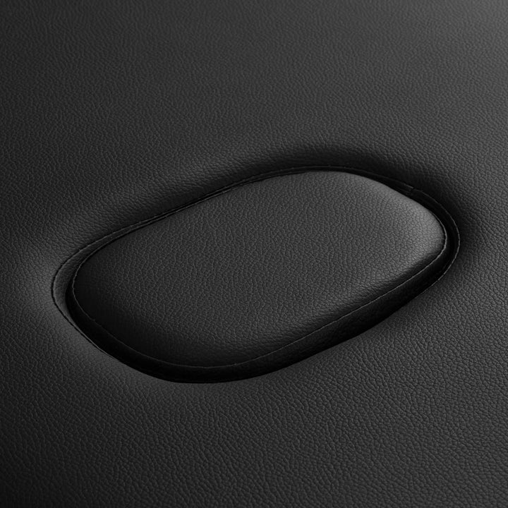 Lettino da massaggio pieghevole in legno Balance Lux 2 zone nero