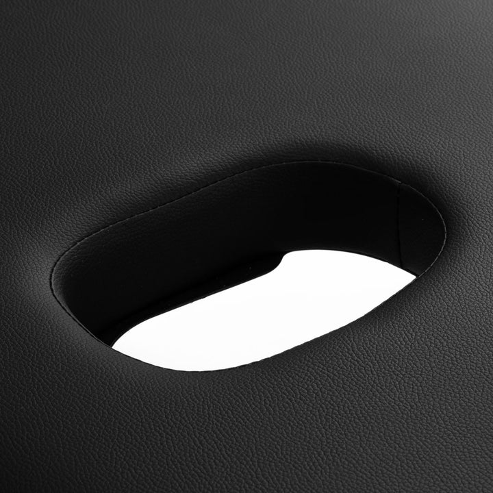 Lettino da massaggio pieghevole in legno Balance Lux 3 zone nero