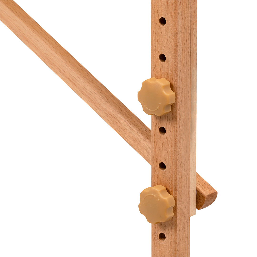 Lettino da massaggio pieghevole in legno Balance Lux 3 zone nero