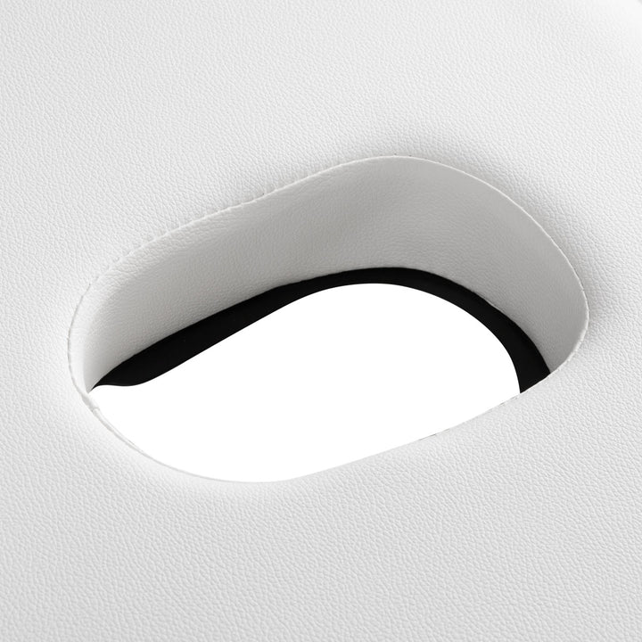 Lettino da massaggio pieghevole in legno di faggio Balance Lux 3 zone bianco