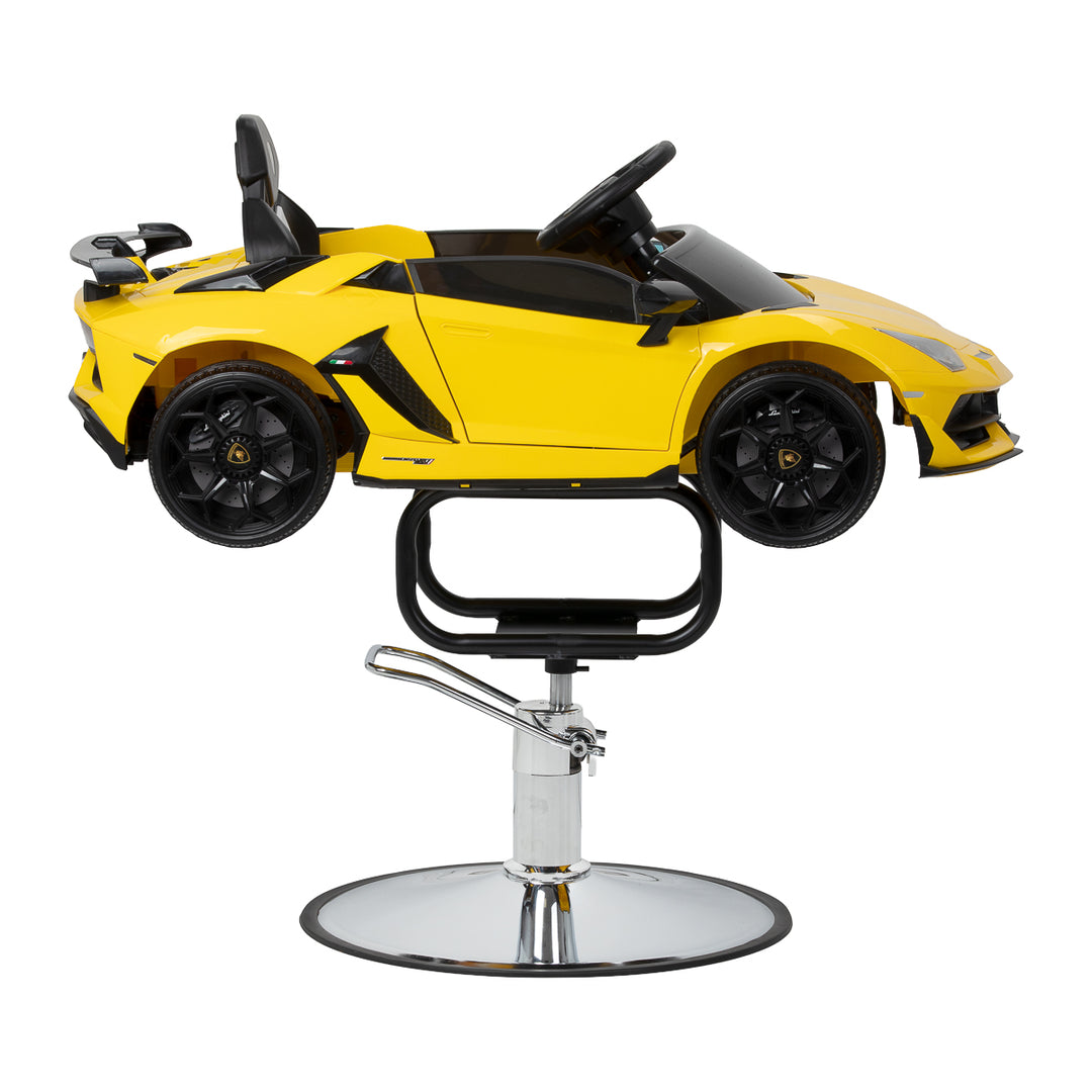 Poltrona parrucchiere bambino Auto Lamborghini Giallo - immagine 2