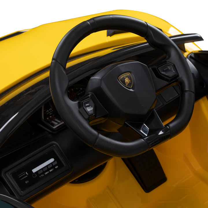 Poltrona parrucchiere bambino Auto Lamborghini Giallo - immagine 6