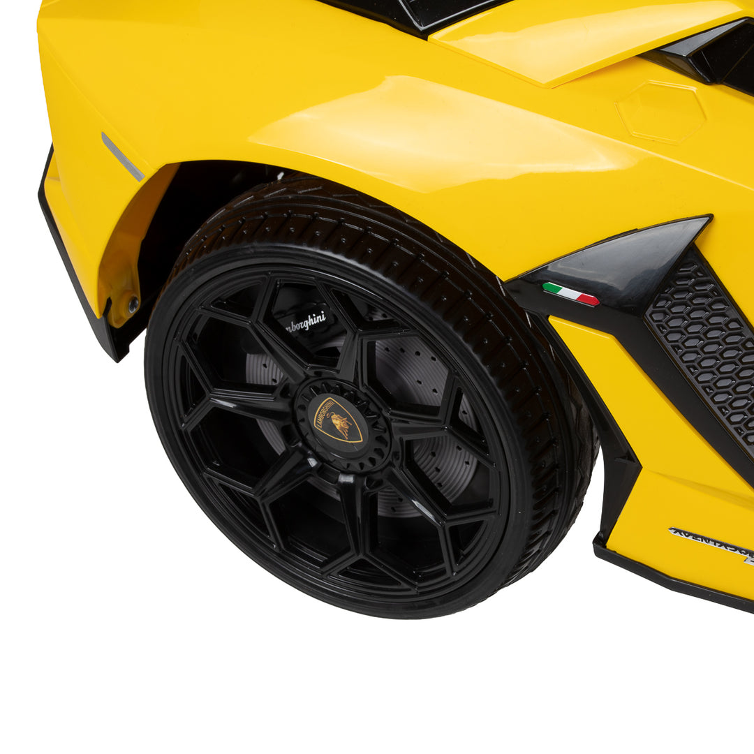 Poltrona parrucchiere bambino Auto Lamborghini Giallo - immagine 7