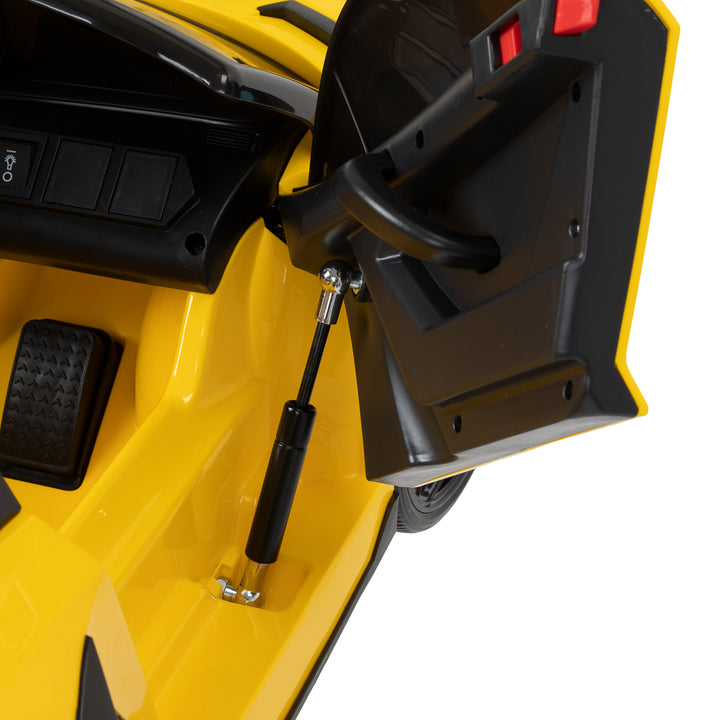 Poltrona parrucchiere bambino Auto Lamborghini Giallo - immagine 12