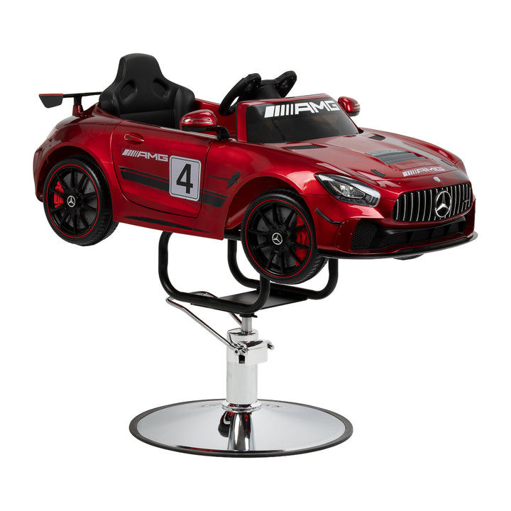 Poltrona parrucchiere bambino Auto Mercedes Rosso
