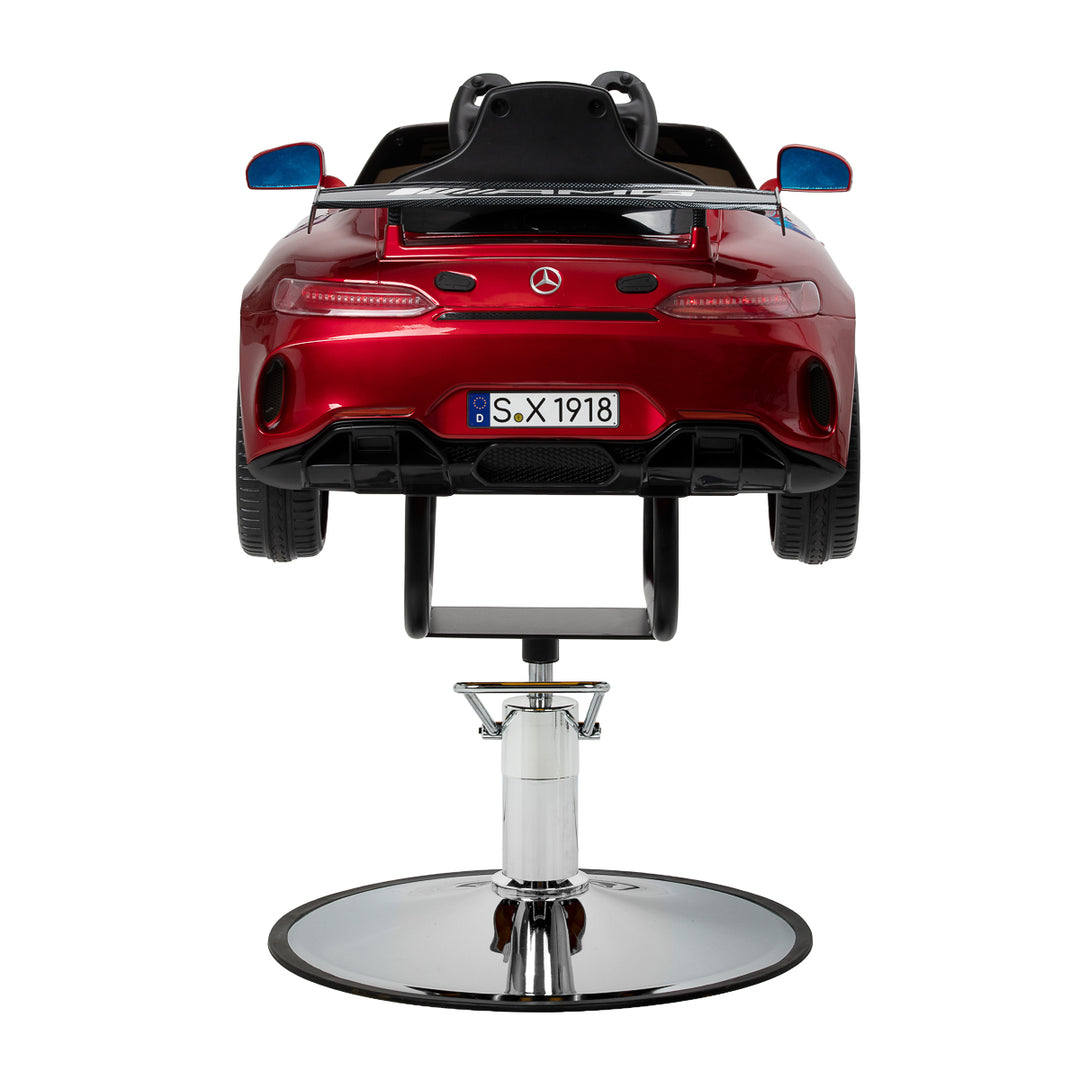 Poltrona parrucchiere bambino Auto Mercedes Rosso - immagine 5