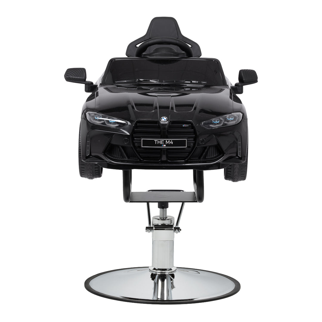 Poltrona parrucchiere bambino Auto BMW Nero - immagine 3