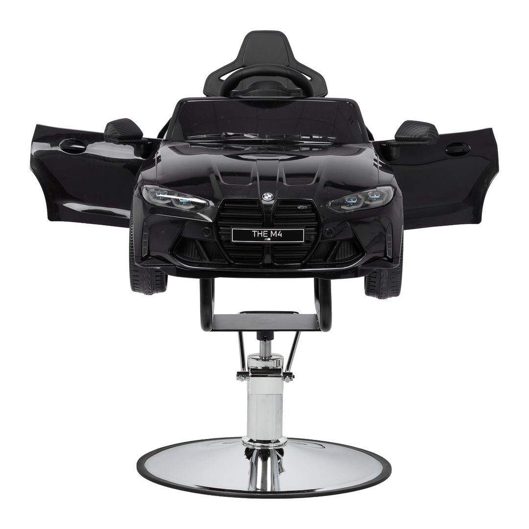 Poltrona parrucchiere bambino Auto BMW Nero - immagine 4
