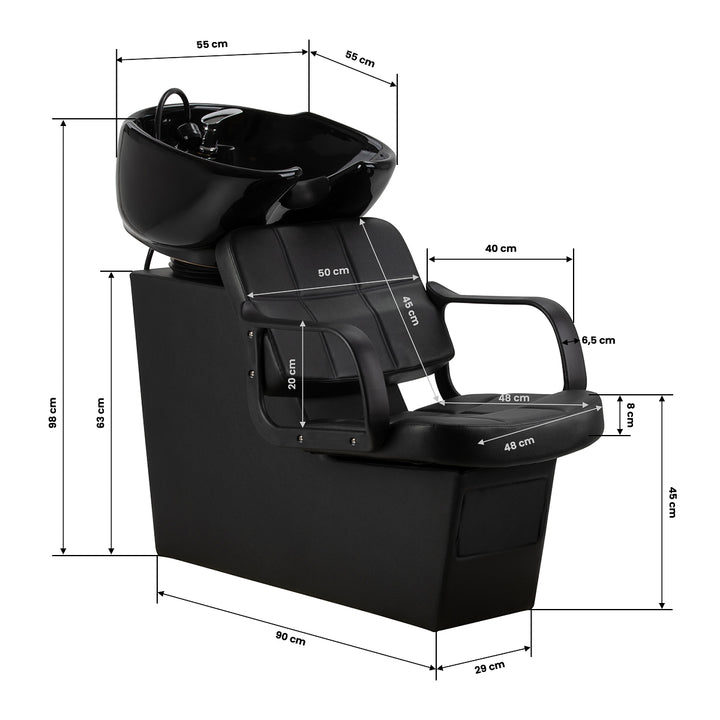 Lavatesta Parrucchiere Hair System Komodo Nero - immagine 12