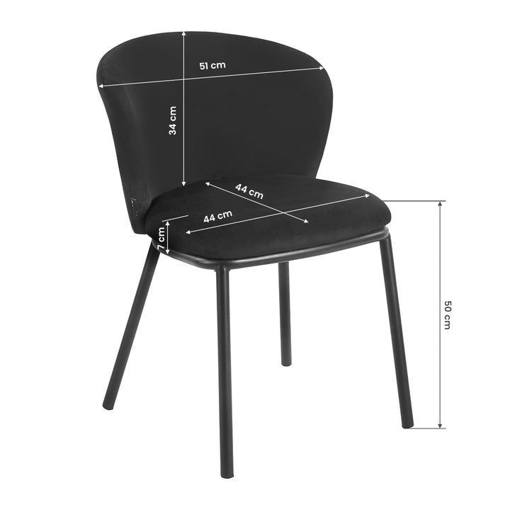 Sedia 4Rico Linea Nero - immagine 8
