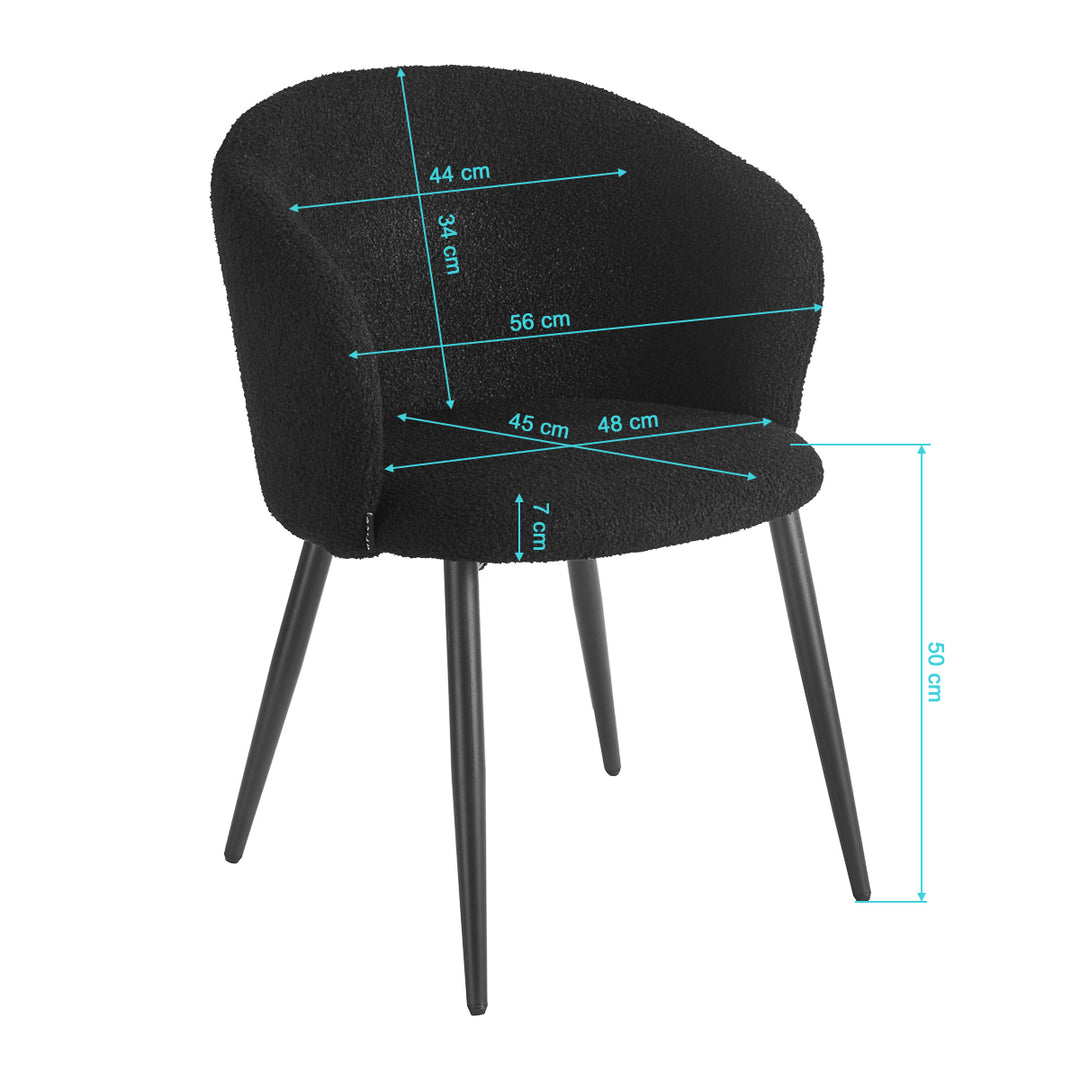 Sedia 4Rico Asola Nero - immagine 8