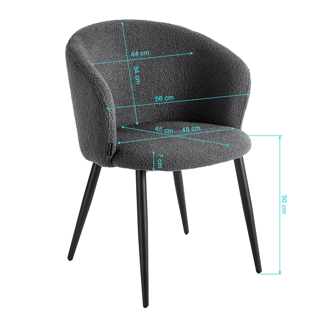 Sedia 4Rico Asola Grigio - immagine 8