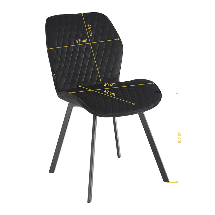 Sedia 4Rico Vetro Nero - immagine 8