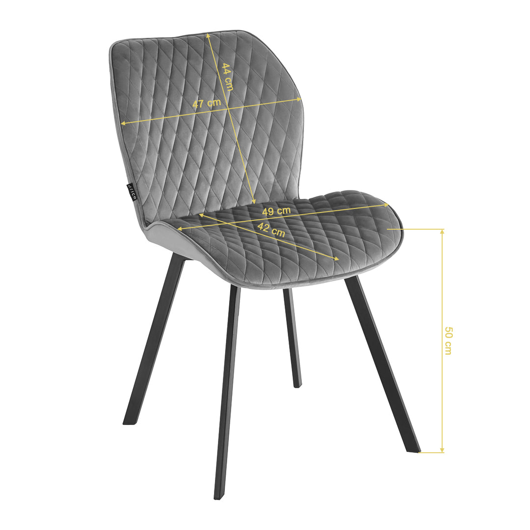 Sedia 4Rico Vetro Grigio - immagine 8