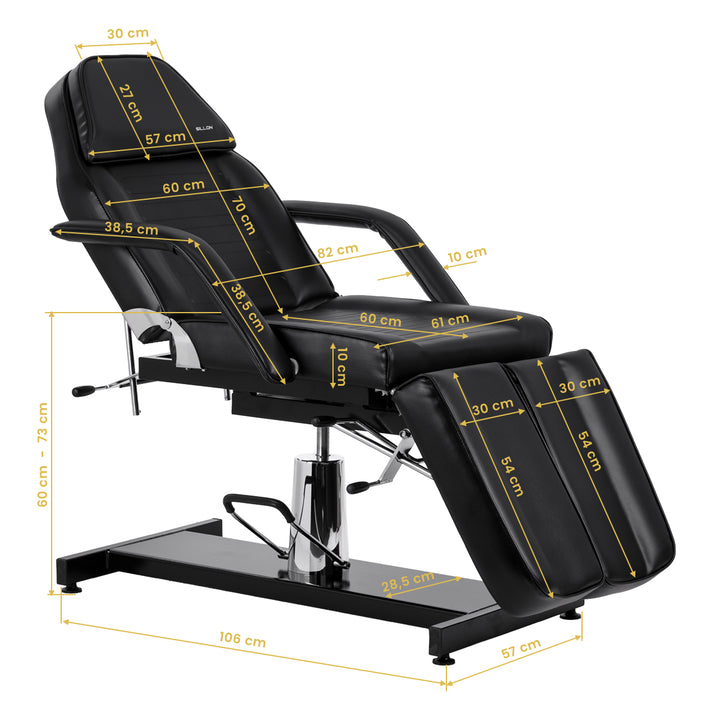 Poltrona Estetista Idraulica Sillon 210 Pedi Nero - immagine 17