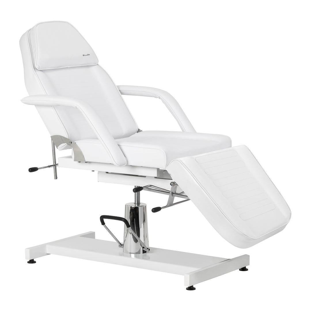 Poltrona Estetista Idraulica Sillon 210 Inclinabile Bianco