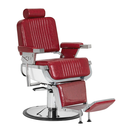 Poltrona da barbiere Gabbiano Royal X Rosso