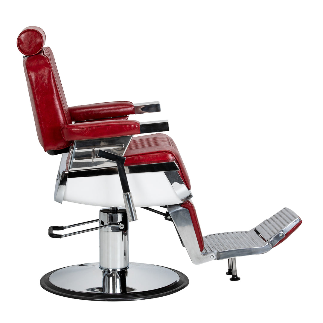 Poltrona da barbiere Gabbiano Royal X Rosso - immagine 4