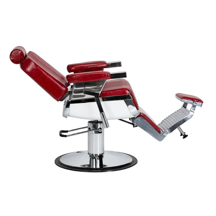 Poltrona da barbiere Gabbiano Royal X Rosso - immagine 5