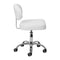 Sgabello con Ruote Giovanni Y08 Bianco