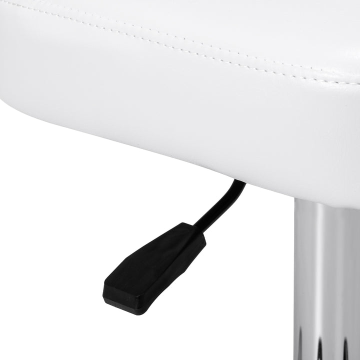 Sgabello con Ruote Giovanni Y08 Bianco - immagine 9