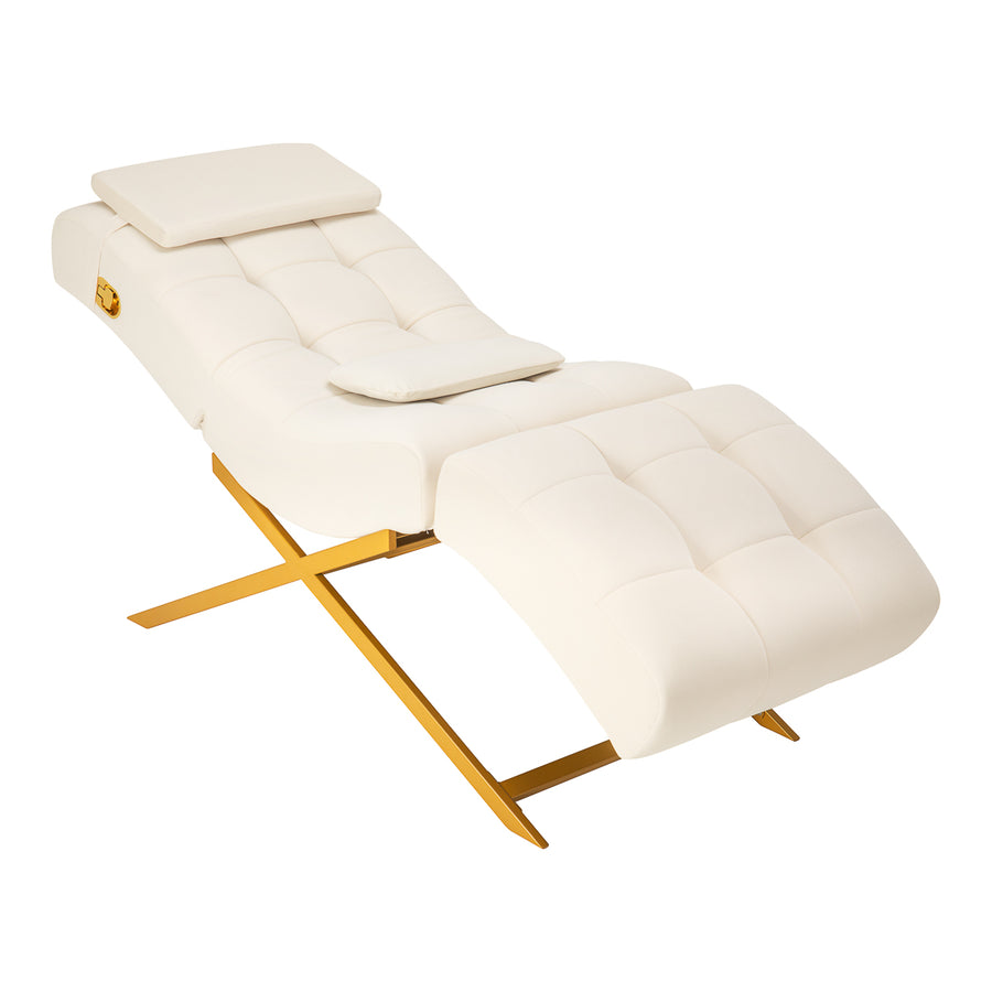 Lettino Ciglia Sillon Umbra Bianco-Oro