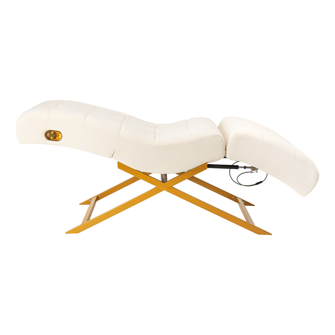 Lettino Ciglia Sillon Umbra Bianco-Oro - immagine 3